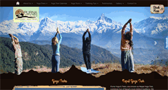 Desktop Screenshot of nepalyogatrek.com