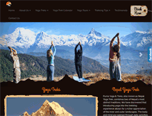 Tablet Screenshot of nepalyogatrek.com